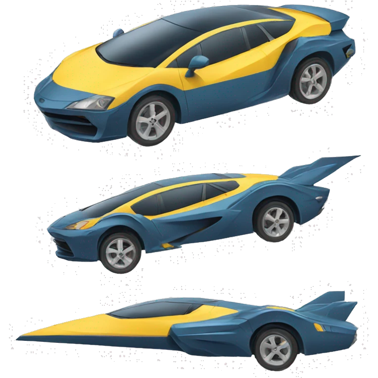 Coche deportivo volador emoji