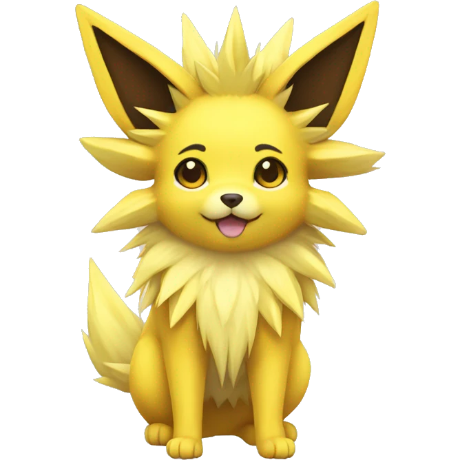 Kawaii Jolteon full body emoji