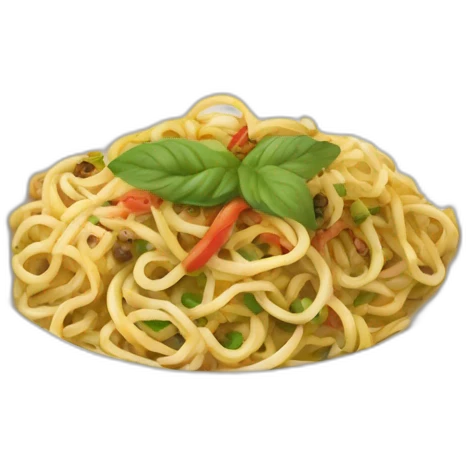 plat Nouilles sautées à la thaïlandaise emoji
