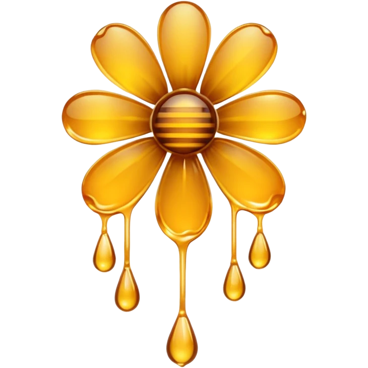 Flowers made out of honey emoji