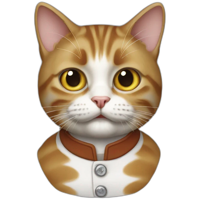 crazy cat crossed with emett brown from back to the future emoji