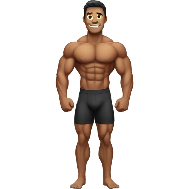 bodybuilder man emoji