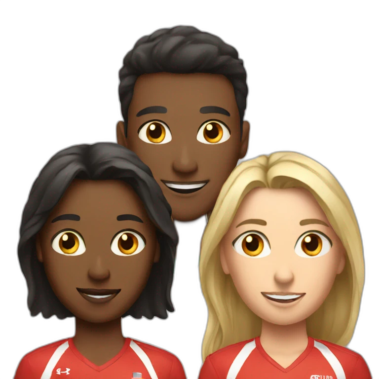 three athletes emoji