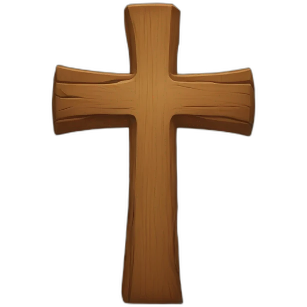 wooden cross emoji