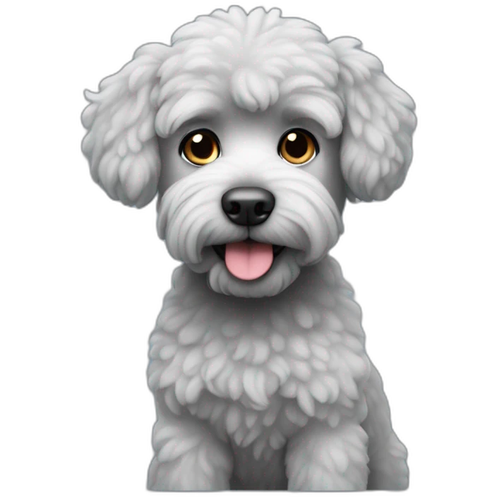 caniche gris emoji