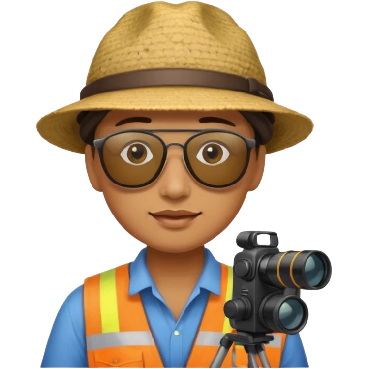 Site Photographer with Camera from Archaeology Team emoji