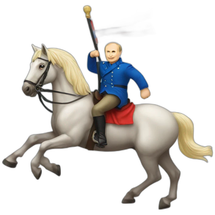 putin-on-horse-waving-flag emoji