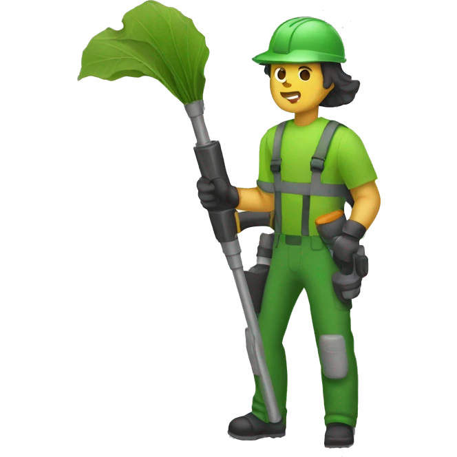 leaf blower emoji