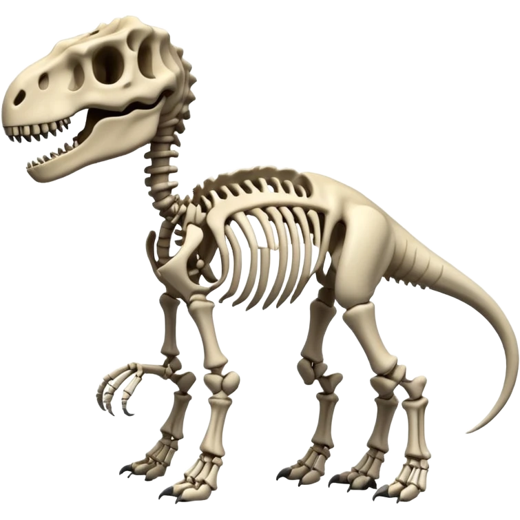 Dinosaur skeleton emoji