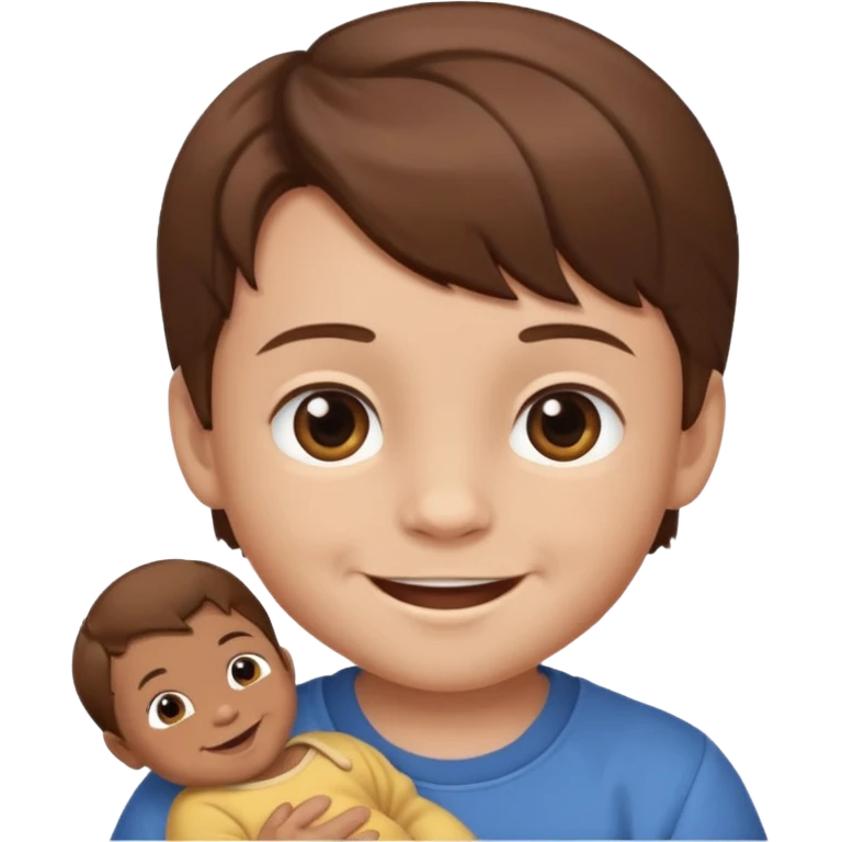 boy babybrown hair emoji
