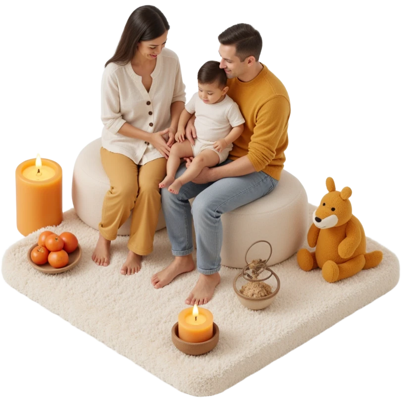 family photo in 3d emoji