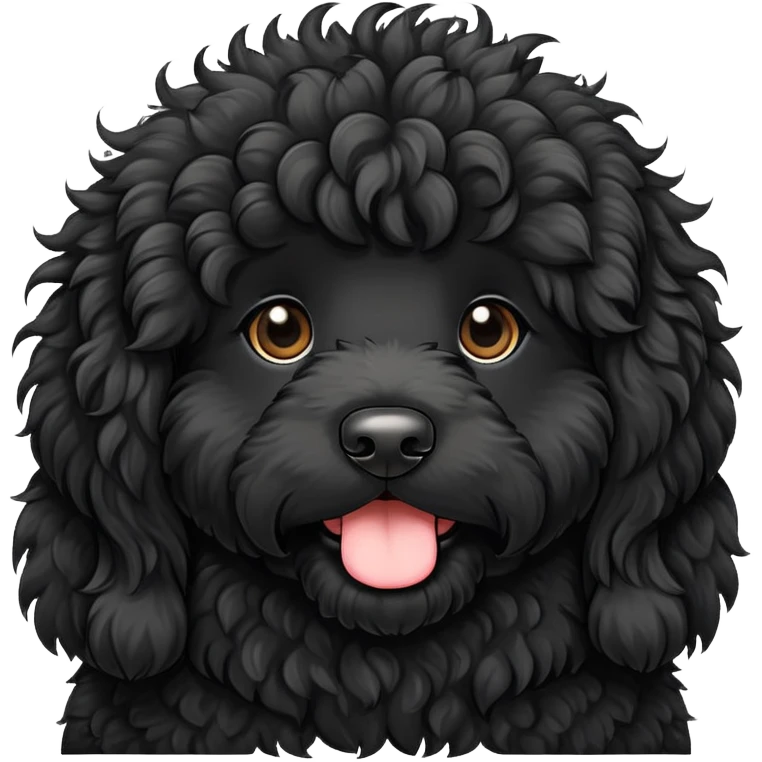 black bernadoodle emoji