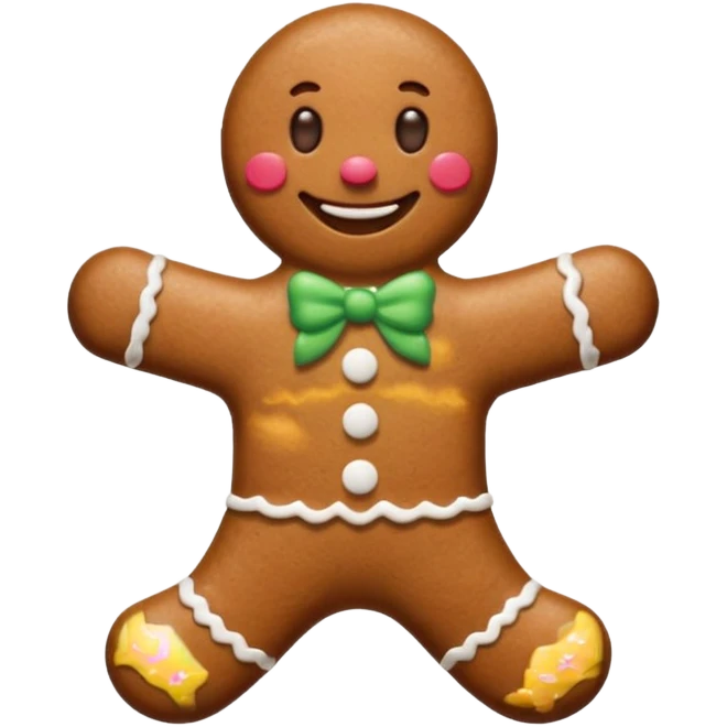 gingerbread man emoji