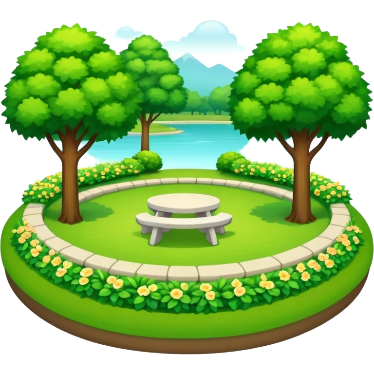 Scenic summer park emoji