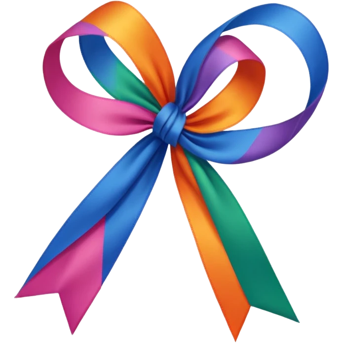 Ribbon of same design in all colors emoji
