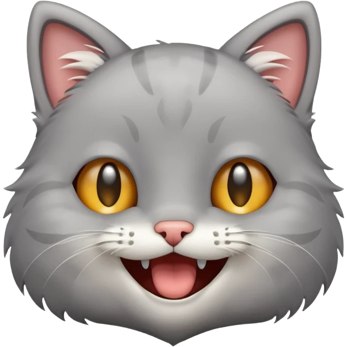 A little cat laughed until tears streamed down its face emoji
