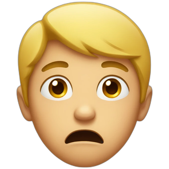 surprised crying emoji