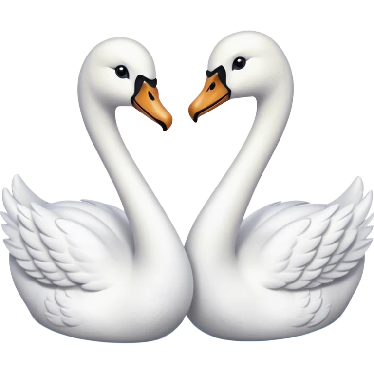 Dos cisnes  emoji