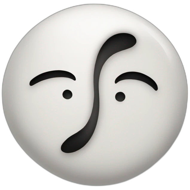 Yin Yang sign between boy and girl emoji