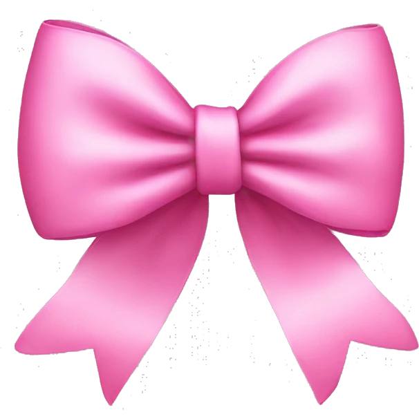 pink bow  emoji