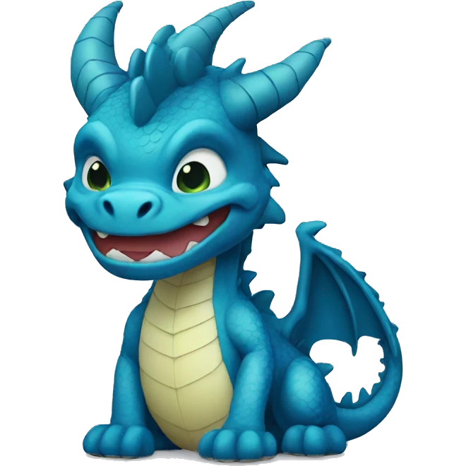 blue dragon emoji