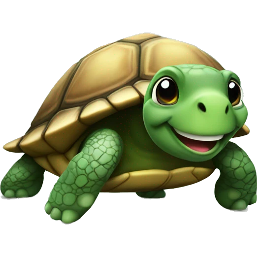 Turtle happy emoji