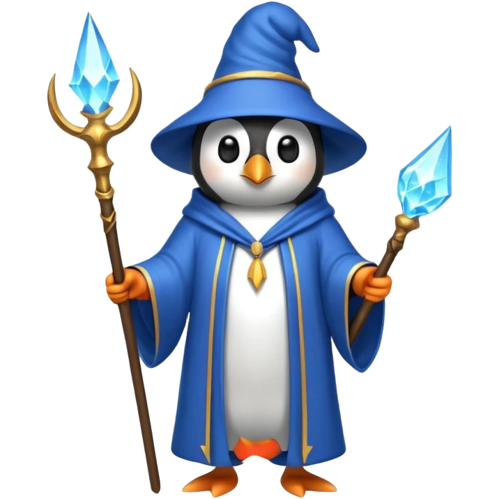 Penguin Wizard emoji
