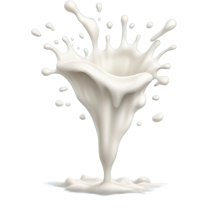 Milk dripping down emoji