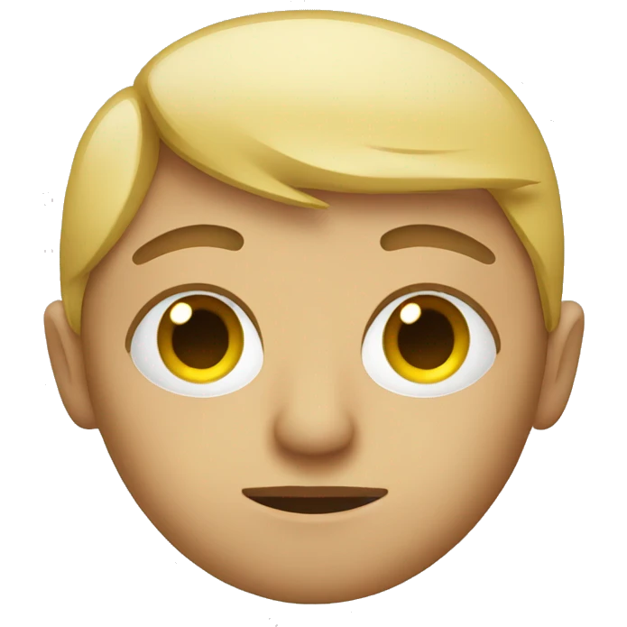A closed eye emoji