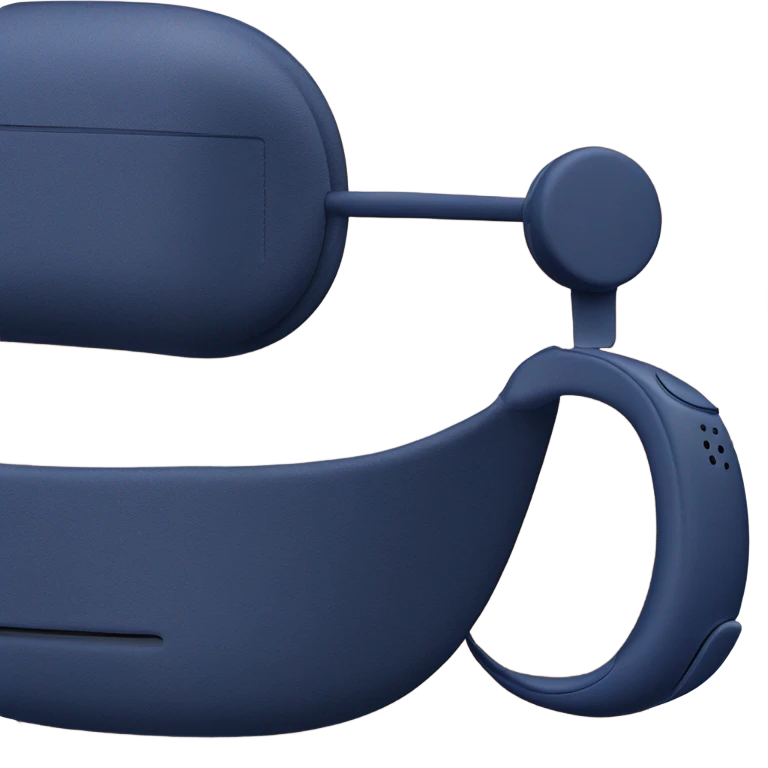 Midnight blue AirPods Max emoji