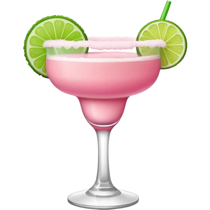 Pink girly margarita  emoji