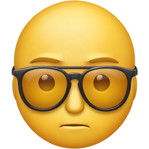 Serious emoji with sunglasses  emoji