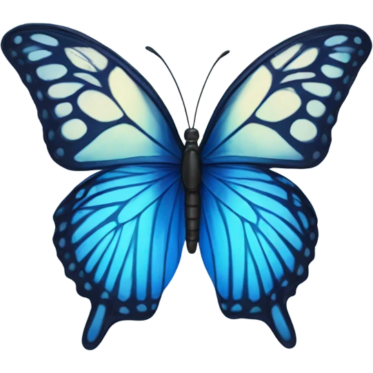 Butterfly blue emoji