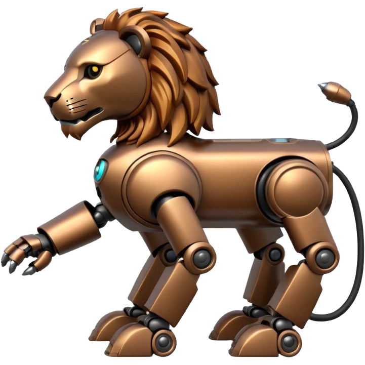 lion robot emoji