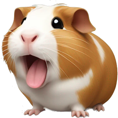 Guineapig yawning emoji
