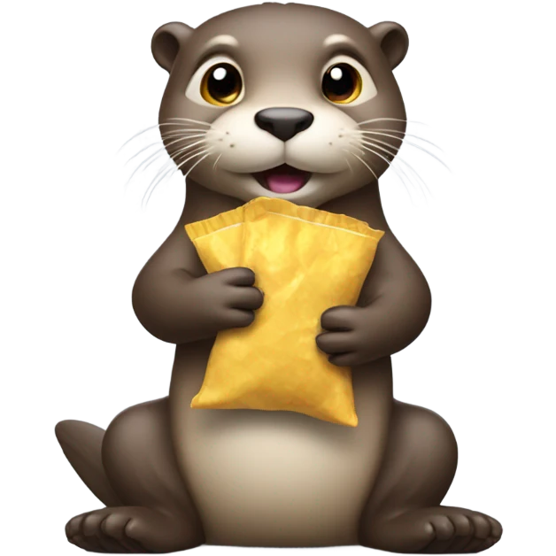 Otter with chips  emoji