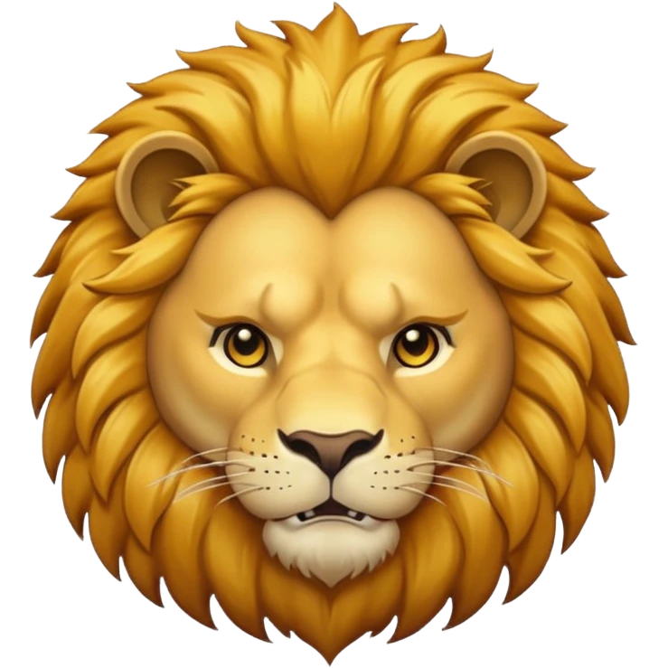 Dangerous lion emoji