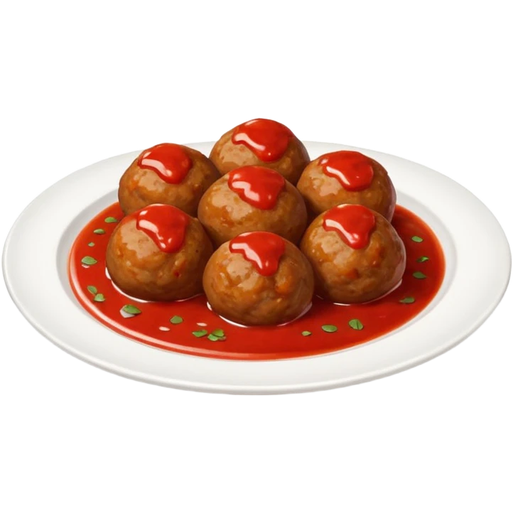 meatballs on plate emoji