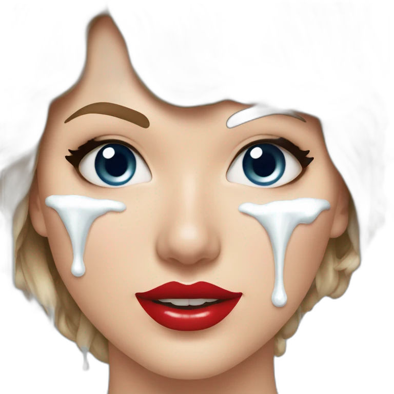 taylor-swift-selfie-milk-on-face-dripping emoji