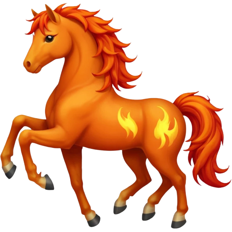 Fire horse emoji