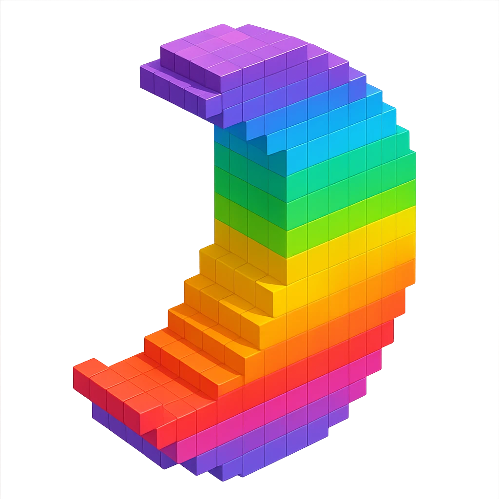Rainbow Moon emoji