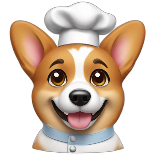 Corgi pastry chef emoji