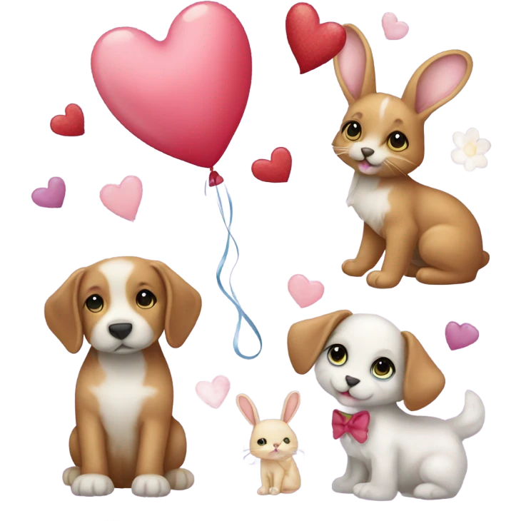 Valentine’s Day animals emoji