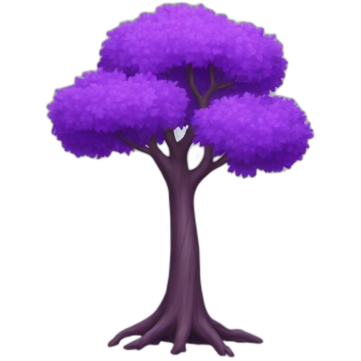 purple tree emoji