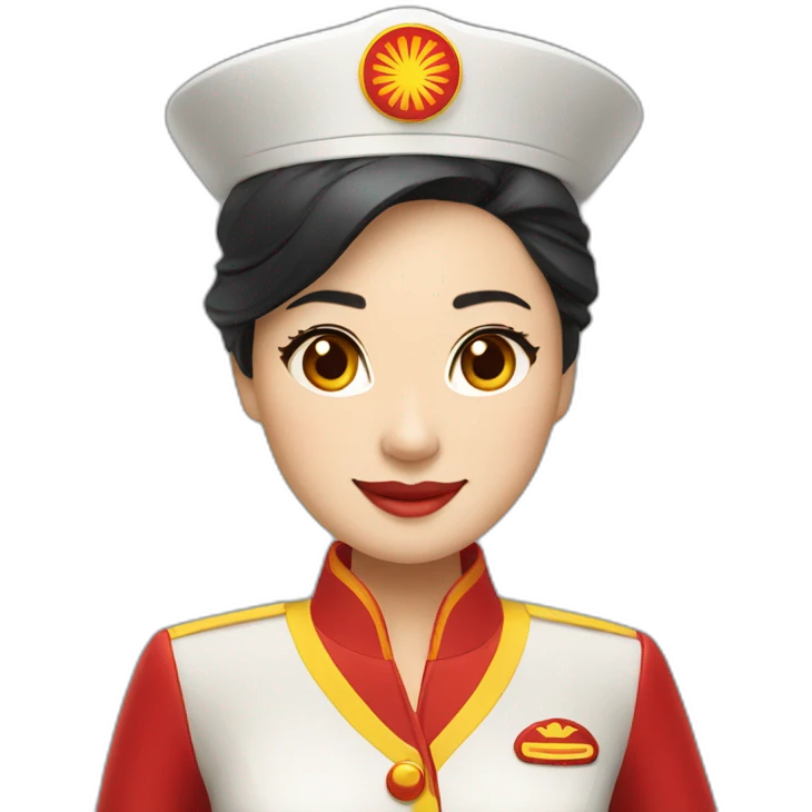 Hainan Airlines cabin crew emoji