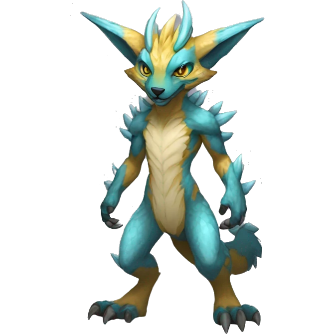 Anthro Vernid-WickerBeast-Protogen-Primagen-Fakémon Full Body emoji