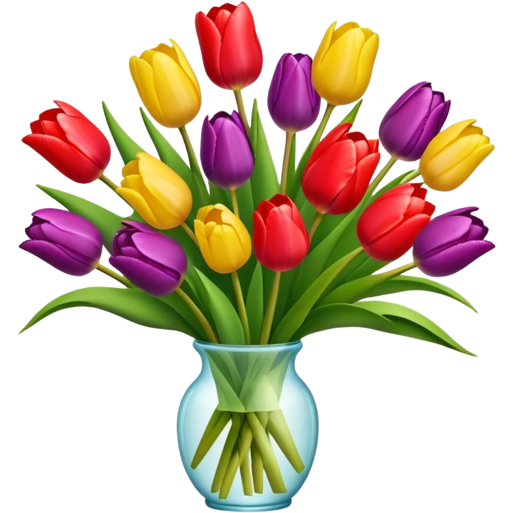 A bouquet of tulips emoji