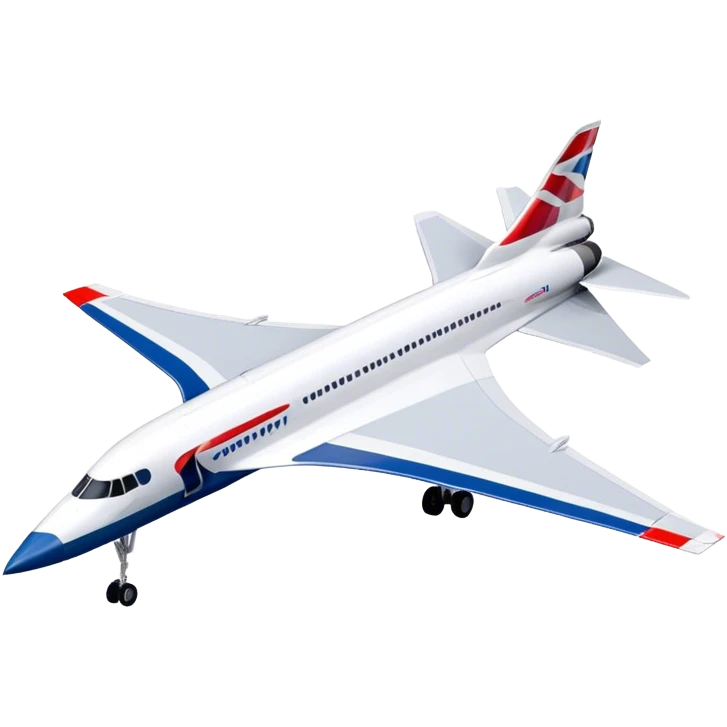 Concorde - British Airways (Model Year: 2020) (Iconic colour: White with blue and red) emoji