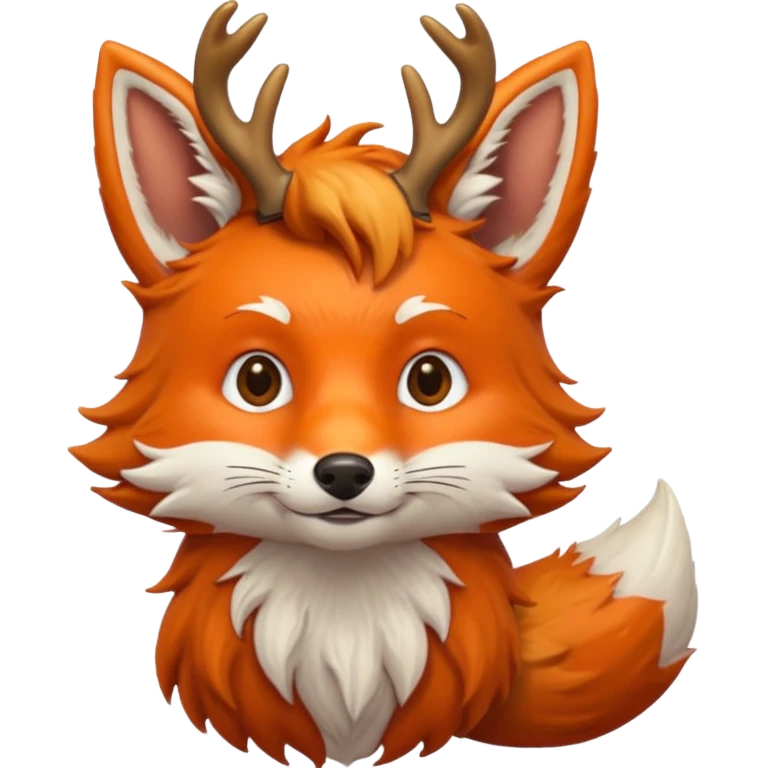 Fox with antlers emoji