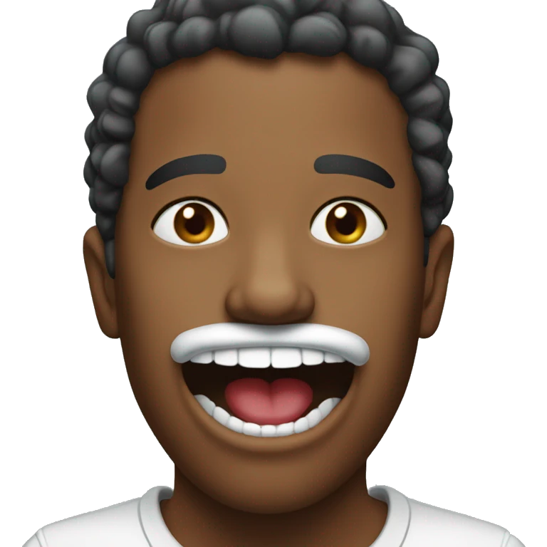 black mouth curr christmas  emoji